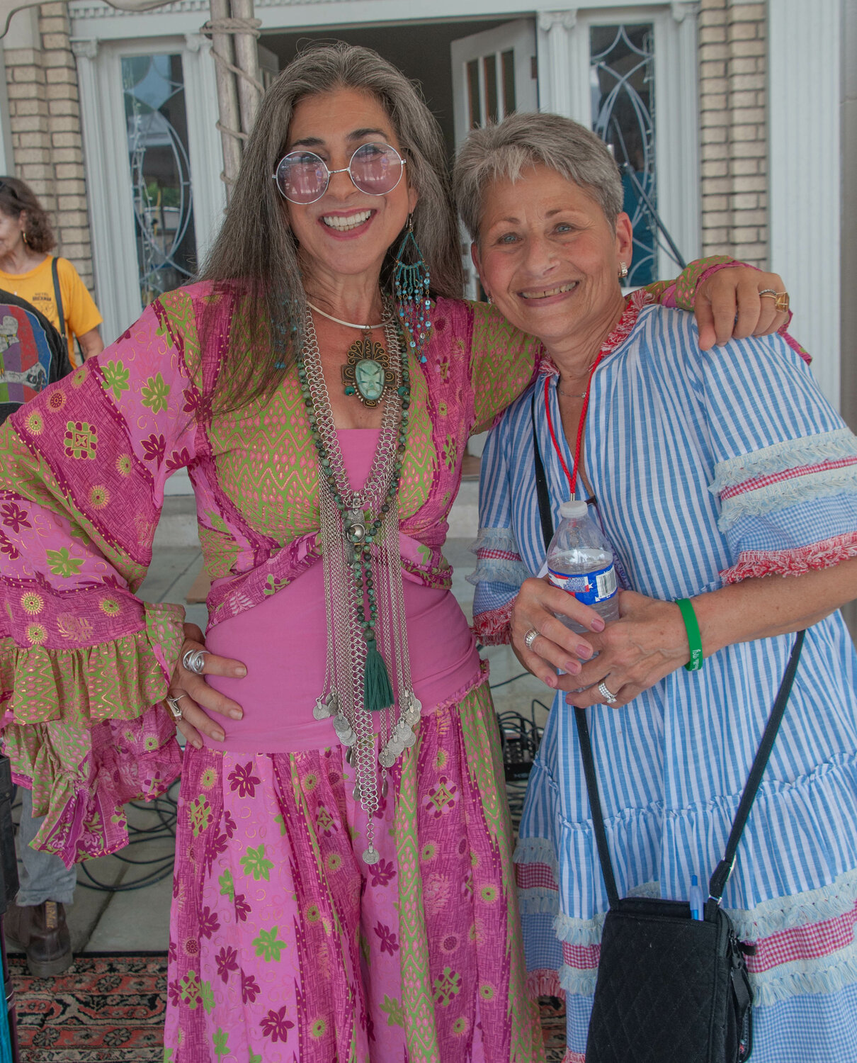 Entertainer extraordinaire Patti Greco Sunshine, left, and Borscht Belt Museum VP Robin Cohen Kauffman were all smiles at the first-ever Borscht Belt Festival in Ellenville, NY last weekend.